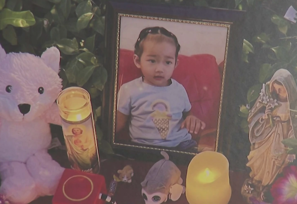 2-year-old Jiahan Wu was playing outside her Irvine apartment complex when an Amazon delivery van struck and killed her in August 2022.