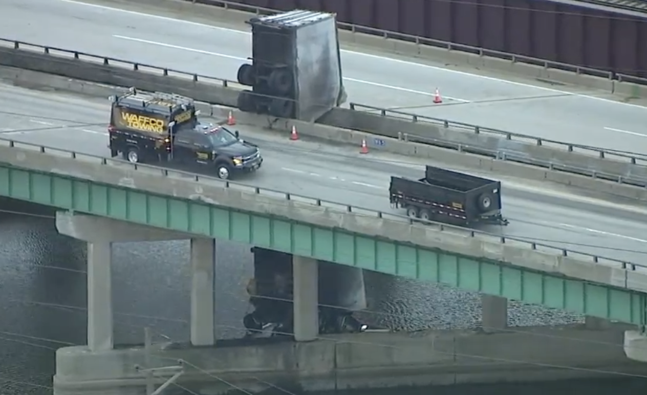 Indiana UPS Truck Accident: Driver Survives Fiery Crash Between Two Bridges